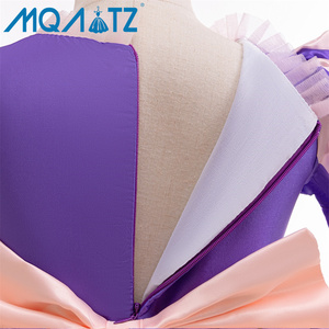 MQATZ Robe de princesse pour enfants Costume Cosplay de couleur unie pour Halloween/Noël pour l'été pour le groupe d'âge Modèle SMR070 - Product Image 5