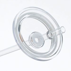 Unbreakable Clear Cold Drink Beer <b>Mug</b> 16oz BPA Free <b>Plastic</b> Acrylic Can with Straw Direct Drinking UV DTF Transfer - Product Image 4