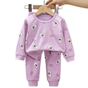 Sous-vêtements coton costume automne nouveaux garçons vêtements bébé chaud pyjamas filles maison porter des vêtements pour enfants - Product Image 2