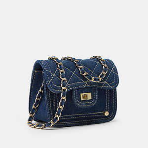 Bolso de Mano de Moda para Mujer, Nuevo Bolso Tipo Saddle con Cadena y Cierre de Diamantes a Cuadros - Product Image 5