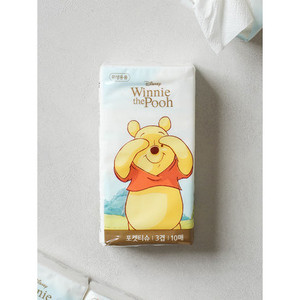 I migliori fazzoletti di cotone rovinano il Design tascabile Pooh 10 fogli Per confezione 6 confezioni in totale-va bene ma potrebbe essere migliore - Product Image 1