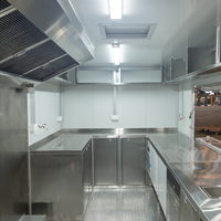 Mini camion de cuisine électrique, camping-car, cadre en aluminium et fibre de verre, équipement de café, roues, construction en acier inoxydable, résistant à la rouille