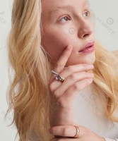 Gemnel mode nouveau design bijoux champagne améthyste aigue-marine pierres précieuses naturelles anneaux