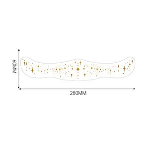 Personalizzato lamina d'oro clavicola tatuaggio temporaneo impermeabile lunga durata metallizzato Body Art Sticker per le donne di Design elegante - Product Image 3