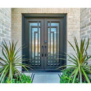Porte d'entrée principale en bois massif de haute qualité pour <span class=keywords><strong>maison</strong></span> et appartement - Product Image 2