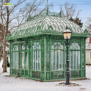 Açık bahçe yüksek kalite özelleştirilmiş beyaz ferforje <span class=keywords><strong>Gazebo</strong></span> tedarikçiler - Product Image 6