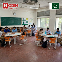 MINYI DAISY Pakistan – Ensemble table et chaise d'étude en métal pour salle de classe, confortable et idéal pour les étudiants