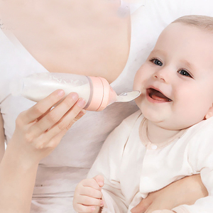 Offres Spéciales cuillère de distribution d'aliments pour bébés en silicone sans BPA pour 0 à 12 mois - Product Image 4