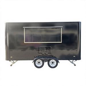 Nuevo Remolque de Comida ACB de Aluminio, Estilo Vintage, con Asador de Pollo para Exteriores, Resistente a la Corrosión, para Uso Comercial - Product Image 1