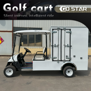 Voiturette <span class=keywords><strong>de</strong></span> golf biplace pour visites touristiques, équipée d'un grand bac isotherme, chariot <span class=keywords><strong>de</strong></span> transport <span class=keywords><strong>de</strong></span> boissons fraîches pour zones panoramiques - Product Image 2