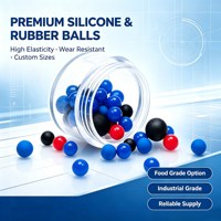 EASILIFE Boule en caoutchouc de silicone souple, petite, unie, haute élasticité, couleur personnalisée, pour l'étanchéité des valves et des pompes