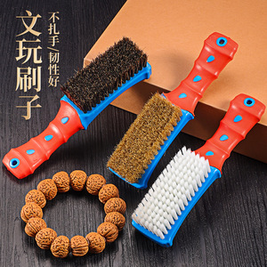 Brosse de nettoyage antique à poils naturels pour bracelets et objets de collection, portable, grande taille, avec 10000 poils - Product Image 4