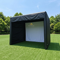 Tente de simulateur de pratique de golf gonflable extérieure hermétique de taille personnalisée Tente à écran blanc gonflable de projecteur de golf