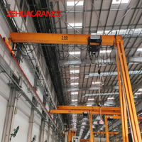 Nouvelle Conception de Pont Roulant Semi-Portique Monopoutre 1 Tonne 5 Tonnes 7 Tonnes pour Utilisation en Entrepôt Intérieur et Atelier