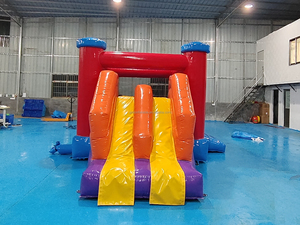 Château sautant gonflable de haute qualité commercial avec la maison gonflable de rebond de glissière sèche avec la glissière combinée pour des enfants - Product Image 4