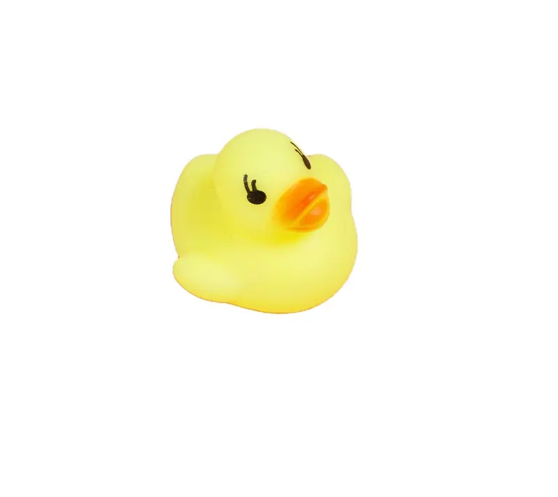 4*4*3.1cm Mini Yellow Rubber duck Bath toy Sound Floating Ducks