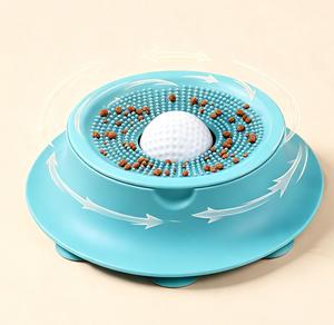 Comedero Lento para Mascotas de Silicona de Grado Alimenticio con Bola Rodante - Product Image 1