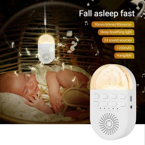 Máquina Portátil de Ruido Blanco para Dormir, Ayuda para el Sueño del Bebé, Máquina de Ruido para Niños, Luz Nocturna, 24 Sonidos Naturales, para Dormir Bebés - Product Image 1