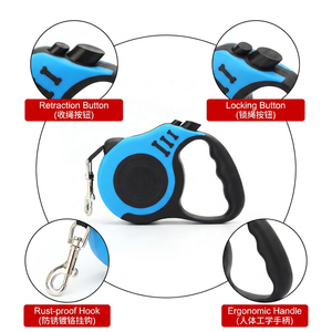 Guinzaglio Retrattile Automatico di Alta Qualità per Cani, Realizzato in Nylon e ABS con Impugnatura Antiscivolo per <span class=keywords><strong>un</strong></span> Facile Controllo delle Corse Repentine degli Animali - Product Image 3