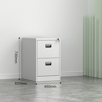 Armoire à tiroirs en étain verrouillable avec rail de grade III pour rangement de bureau