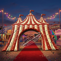 Arche d'entrée de cirque portable personnalisable, portail gonflable pour la décoration d'événements