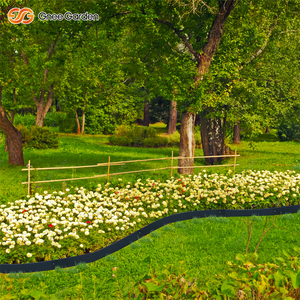 GNEE Rectangle No Dig Balcon Aménagement Paysager Bordure Acier Galvanisé Noir Lit de Fleurs Extérieur - Product Image 4