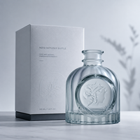 Fabricants de diffuseurs à bâtonnets de premier plan, diffuseur à bâtonnets personnalisé 100 ml, bouteille en verre dépoli, diffuseur à bâtonnets d'huiles essentielles pour usage quotidien