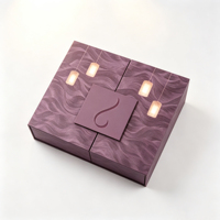 Boîte rigide personnalisée à double ouverture pour bougies parfumées d'aromathérapie, coffret cadeau de luxe pour bougies parfumées, emballage en papier pour cadeaux promotionnels