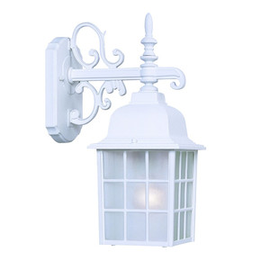 HMS moderno bianco vetro lanterna parete luce impermeabile in alluminio ferro E27/E26 bianco caldo certificato per uso esterno giardino - Product Image 3