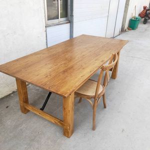 Antico rustico <span class=keywords><strong>in</strong></span> <span class=keywords><strong>legno</strong></span> massello <span class=keywords><strong>da</strong></span> pranzo pieghevole pieghevole fold harvest farm table - Product Image 4
