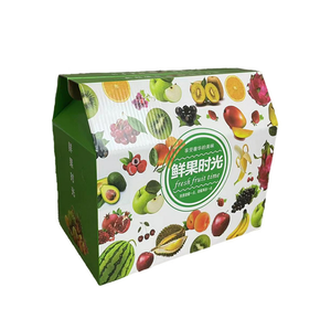 Custom print corrugated fruit box vegetables fruit paper box with logo