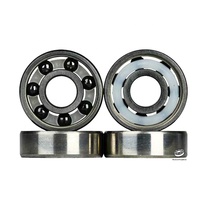 Rodamientos de Bolas de Cerámica Híbridos Inline Quad 608 627, Rodamientos de Cerámica Si3N4, Bolas de Cerámica Negras, Antioxidantes, Acero Inoxidable 440C
