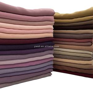 2022 gros personnalisé haute qualité 180*70 cm Polyester Nayla Bawal Hijab femmes musulmanes en mousseline de soie Voile Hijabs - Product Image 2
