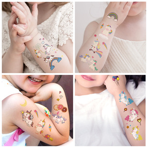 Tatuaggi temporanei per bambini all'ingrosso/tatuaggi <span class=keywords><strong>unicorno</strong></span> principessa tatuaggio temporaneo/autoadesivo del tatuaggio per i bambini - Product Image 2
