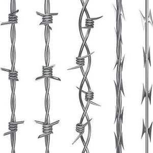 <span class=keywords><strong>ลวดหนาม</strong></span>เหล็กชุบสังกะสีแบบเกลียวคู่ขนาด 1.6/2/2.2 มม. ความยาว 50 ม. สำหรับรั้วปศุสัตว์ ป้องกันสัตว์ ใช้ในฟาร์ม - Product Image 3