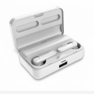 Auriculares inalámbricos intrauditivos Bluetooth 5.0 con micrófono, carga tipo C, IPX4, resistentes al agua, controlador dinámico, material ABS - Product Image 1