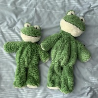 Jouet de sommeil pour bébé anti-anxiété en peluche personnalisé, faible MOQ, en forme de canard, sans rembourrage, avec fonction de claquettes