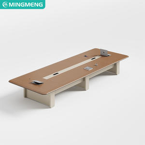 Mesa de conferencias simple y moderna para negociación y formación, escritorio de oficina grande y mediano. - Product Image 5