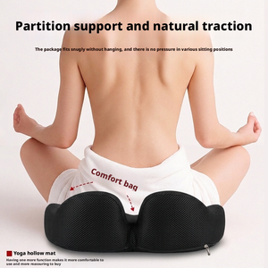 Coussin de siège ergonomique en <span class=keywords><strong>mousse</strong></span> à mémoire de forme <span class=keywords><strong>haute</strong></span> <span class=keywords><strong>densité</strong></span>, soutien en U <span class=keywords><strong>pour</strong></span> le coccyx, coussin orthopédique <span class=keywords><strong>pour</strong></span> siège de voiture ou chaise, idéal <span class=keywords><strong>pour</strong></span> les longues périodes assises - Product Image 2