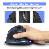 ZELOTES C-18 accessoires informatiques chauds souris verticale multi-boutons rvb souris de jeu verticale filaire