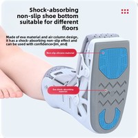 Attelle gonflable grise pour tendon d'Achille, fracture de la cheville, fixation post-opératoire et marche assistée