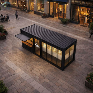 Estructura de Acero de Diseño Modular, Contenedor Comercial de 20 Pies, Bar Cafetería, Contenedor Prefabricado, Puesto de Café - Product Image 3