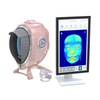 Analyseur de peau facial 10 spectres avec IA, technologie de lumière UV, détection de pores haute précision, stockage cloud, écran tactile UE/IT