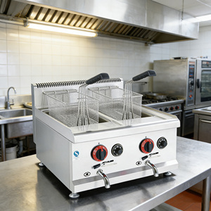 Commercial Natural Gas Deep <strong>Fryers</strong>, in Double or Double <strong>Cylinder</strong> S, Are Available at Low <strong>Prices</strong> for Wholesale Purchase. - Product Image 2