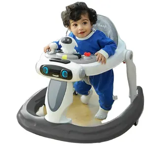 4 in 1 Music walker baby with light and music/low price european baby walkers for toddler/babies walker helmet