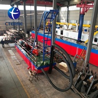 Promotion : Drague à aspiration diesel 110 kW, capacité élevée de 2000 m³/h, portée de décharge de 2 km pour l'extraction et le désassainissement du sable de rivière