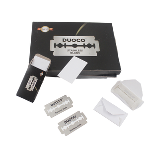 Lames de rasoir à double tranchant Lanli personnalisées en gros, sous marque privée, en acier inoxydable importé de Suède, non jetables, pour rasoir de sécurité - Product Image 4