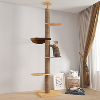 Nouvelle structure d'escalade pour chat au plafond, capsule spatiale, plateforme de saut, arbre à chat, mobilier d'appartement, colonne à gratter, maison pour chat