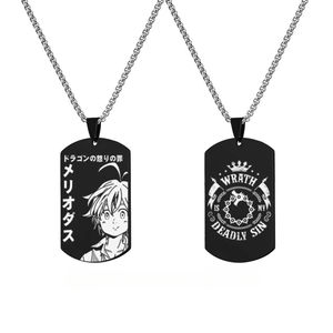 <span class=keywords><strong>Anime</strong></span> los siete pecados <span class=keywords><strong>capitales</strong></span> collar Meliodas Elizabeth Liones colgante Halloween hombre mujer Cosplay Prop accesorios regalos - Product Image 1