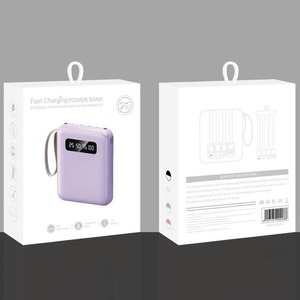 Mini Power Bank 20000Mah avec 4 câbles pour Apple Android Type C, batterie portable universelle pour la charge - Product Image 4